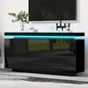 Credenza Merax con LED, cassettiera a 2 ante e 3 cassetti, Anteprima dell’immagine prodotto 7