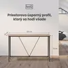 IvoQ Industriálny konzolový stolík - Konzolový stôl Drevo & Náhľad obrázku produktu 2