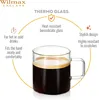 Wilmax England Kaffeebecher WL-888605/A – Borosilikatglas, Produktbild-Vorschau 5