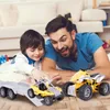 Malplay veicoli set gioco 2 quad con rimorchio 2 auto luce Anteprima dell’immagine prodotto 8