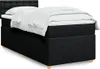 vidaXL Boxspringbett mit Matratze Schwarz 90x200 cm Stoff Produktbild-Vorschau 2
