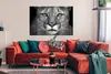 MuchoWow® Poster Panther - Wildlife - Schwarz - Weiß 120x90 Produktbild-Vorschau 2