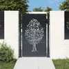 A garden gate with a tree design. Produktbild-Vorschau