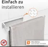 ECENCE Handtuchhalter ohne Bohren selbstklebend Chrom Produktbild-Vorschau 5