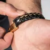 SERASAR | Kožený Náramek pro Muže [Steel] z Stainless Steel Náhled obrázku produktu 5