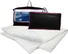 A product shot of a comforter and pillow set in packaging. Produktbild-Vorschau