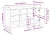 vidaXL Lavica na topánky Sonoma dub 102x32x50 cm Materiál Náhľad obrázku produktu 8