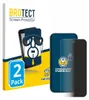 A product package for screen protectors, with two screen protectors shown in front of the packaging. Produktbild-Vorschau