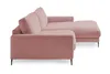 KAWOLA Ecksofa CARA Sofa Recamiere rechts Cord rosa Produktbild-Vorschau 6