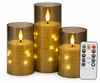 Ikodm 3er-Set LED Kerzen mit Lichterkette und Produktbild-Vorschau 11
