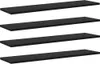 vidaXL Półka 4 szt. Czarna 80 x 20 x 1,5 cm Materiał Podgląd zdjęcia produktu 1