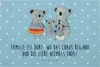 Mr. & Mrs. Panda Küchenbrett Koala Familie - Blau Pastell - Produktbild-Vorschau 1
