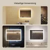 ARTFORMA LED Badspiegel rechteckig 80x60 cm rahmenlos mit Produktbild-Vorschau 3