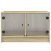 Couchtisch mit Glastüren Sonoma-Eiche 68x50x42 cm Produktbild-Vorschau 6