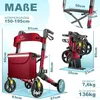 KESSER® Rollator Aluminium faltbar, höhenverstellbar & bis Produktbild-Vorschau 2