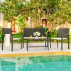 BIGZZIA Gartenmöbel-Set für den Außenbereich aus Rattan, Produktbild-Vorschau 3