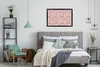 MuchoWow® Gerahmtes Poster Panther Druck - Rosa - Luxus Produktbild-Vorschau 5