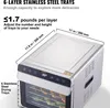 Dehydrator VEVOR 700 W stal nierdzewna, 300 x 280 mm 6 szt. Podgląd zdjęcia produktu 3