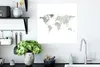 MuchoWow® Poster Weltkarte - Aquarell - Grau 50x50 cm - Produktbild-Vorschau 3