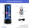 Product information for a lava lamp with a remote control and USB cable. Produktbild-Vorschau