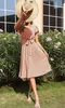 ASKSA Femme Robe d'été Fleurs Mi-longues Col V Robes Jupe Voir les images du produit 5