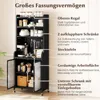 COSTWAY 192 cm Armoire de cuisine, Étagère de cuisine avec Voir les images du produit 4