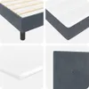 Boxspringbett mit Kopfteil Dunkelgrau 100 x 200 cm Samt Produktbild-Vorschau 11
