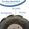 20x10.00-8 Open Centre P328 Roues & jantes Cleated Voir les images du produit 5