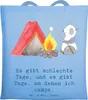 Mr. & Mrs. Panda Jutebeutel Panda Campen - Sky Blue - Produktbild-Vorschau 1