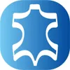 A blue rounded square with a white outline of a hide or skin shape in the center. Anteprima dell’immagine prodotto