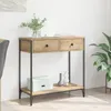 vidaXL Konzolový stolek Artisan dub 75 x 34,5 x 75 cm Náhled obrázku produktu 3