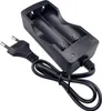 A black dual battery charger with a European plug. Produktbild-Vorschau