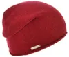 Seeberger Strickmütze-Beanie aus 100% Kaschmir mit Rollrand in rot