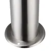 A close-up view of the base of a stainless steel outdoor lamp column. Produktbild-Vorschau