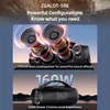 Marketing image showing speaker features and power. Produktbild-Vorschau