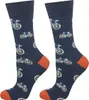 Männliche Baumwollsocken - Fahrradmotiv - lange Socken - Produktbild-Vorschau 1
