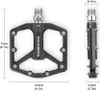 ROCKBROS MTB Pedale 9/16" Fahrradpedale Alu für MTB City Produktbild-Vorschau 2