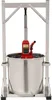A stainless steel fruit press with a hydraulic jack. Náhled obrázku produktu