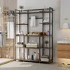 Unho Multifunktionales Standregal Braun aus MDF und Metall Produktbild-Vorschau 7