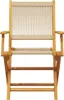 vidaXL 3-tlg. Bistro-Set Beige Polypropylen und Massivholz Produktbild-Vorschau 4