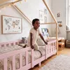 Kinderbett ’Treviolo‘ in Haus-Optik mit Rausfallschutz Produktbild-Vorschau 5