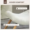 HOMCOM sedací taburet, podnožka, čalouněný taburet, opěrka Náhled obrázku produktu 6