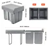 SucceBuy Cestino estraibile per mobili da cucina (20 L x Anteprima dell’immagine prodotto 8