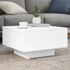 vidaXL Table basse blanche 55x55x31 cm Bois composite Voir les images du produit 2