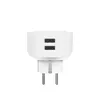 A white smart plug with two USB-A ports. Náhľad obrázku produktu