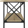 vidaXL Konferenční stolek Sonoma Dub 80x45x45 cm Materiál Náhled obrázku produktu 5