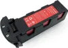 A black and red Lipo battery pack for a drone, shown from a diagonal angle against a white background. Náhled obrázku produktu