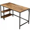 A product shot of a desk with shelves. Podgląd zdjęcia produktu