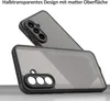 Two phone cases are shown, one stacked on top of the other, against a white background. The cases are semi-transparent and matte. Produktbild-Vorschau