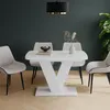 Esstisch Vicco Fenaro Weiß 120 x 80 cm ausziehbar, Model Produktbild-Vorschau 7